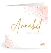 Geboortekaartjes met de naam Annabel