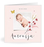 Geburtskarten mit dem Vornamen Antonija