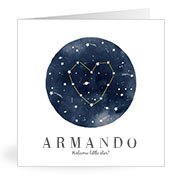Geburtskarten mit dem Vornamen Armando