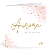 Geboortekaartjes met de naam Aurora