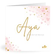 Geboortekaartjes met de naam Aya