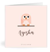 Geburtskarten mit dem Vornamen Ayesha