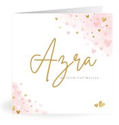 Geburtskarten mit dem Vornamen Azra