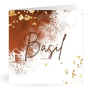 Geboortekaartjes met de naam Basil