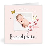 Geburtskarten mit dem Vornamen Benedikta