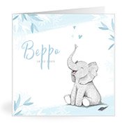 Geburtskarten mit dem Vornamen Beppo