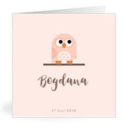 Geburtskarten mit dem Vornamen Bogdana