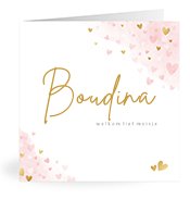 Geboortekaartjes met de naam Boudina