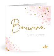 Geboortekaartjes met de naam Bouwina