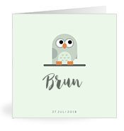 Geburtskarten mit dem Vornamen Brun