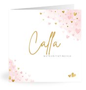 Geboortekaartjes met de naam Calla