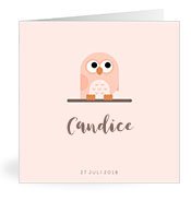 Geburtskarten mit dem Vornamen Candice