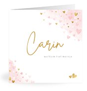 Geboortekaartjes met de naam Carin
