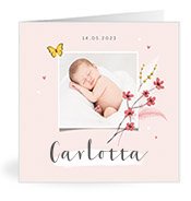 Geburtskarten mit dem Vornamen Carlotta