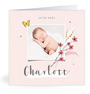 Geburtskarten mit dem Vornamen Charlott