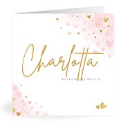 Geburtskarten mit dem Vornamen Charlotta
