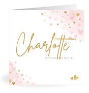 Geburtskarten mit dem Vornamen Charlotte