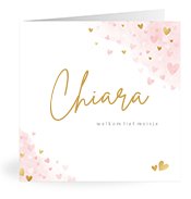 Geburtskarten mit dem Vornamen Chiara
