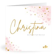 Geburtskarten mit dem Vornamen Christina