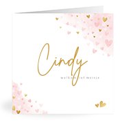 Geboortekaartjes met de naam Cindy