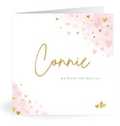 Geboortekaartjes met de naam Connie