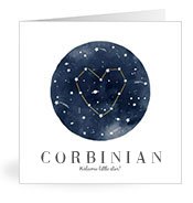 Geburtskarten mit dem Vornamen Corbinian