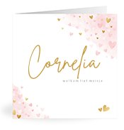 Geburtskarten mit dem Vornamen Cornelia