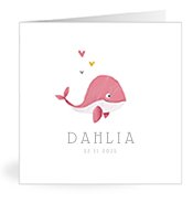 Geburtskarten mit dem Vornamen Dahlia