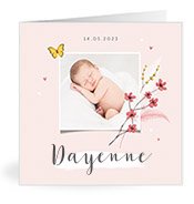 Geburtskarten mit dem Vornamen Dayenne