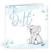 Geburtskarten mit dem Vornamen Delf