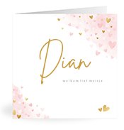 Geboortekaartjes met de naam Dian
