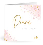 Geburtskarten mit dem Vornamen Diane