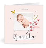 Geburtskarten mit dem Vornamen Djamila