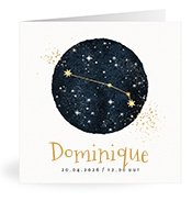 Geburtskarten mit dem Vornamen Dominique