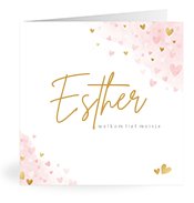 Geburtskarten mit dem Vornamen Esther