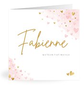 Geburtskarten mit dem Vornamen Fabienne