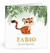 Geburtskarten mit dem Vornamen Fabio