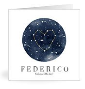 Geburtskarten mit dem Vornamen Federico