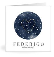 Geburtskarten mit dem Vornamen Federigo
