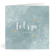 Geburtskarten mit dem Vornamen Felipe