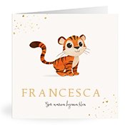 Geburtskarten mit dem Vornamen Francesca