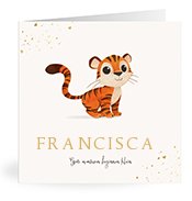 Geburtskarten mit dem Vornamen Francisca