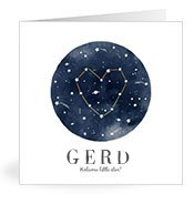Geburtskarten mit dem Vornamen Gerd