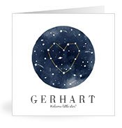 Geburtskarten mit dem Vornamen Gerhart