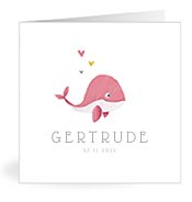 Geburtskarten mit dem Vornamen Gertrude