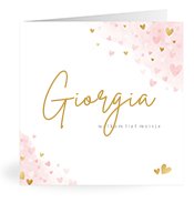 Geboortekaartjes met de naam Giorgia