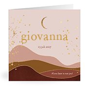 Geburtskarten mit dem Vornamen Giovanna