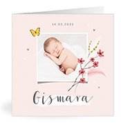 Geburtskarten mit dem Vornamen Gismara