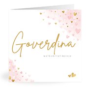Geboortekaartjes met de naam Goverdina