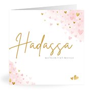 Geboortekaartjes met de naam Hadassa